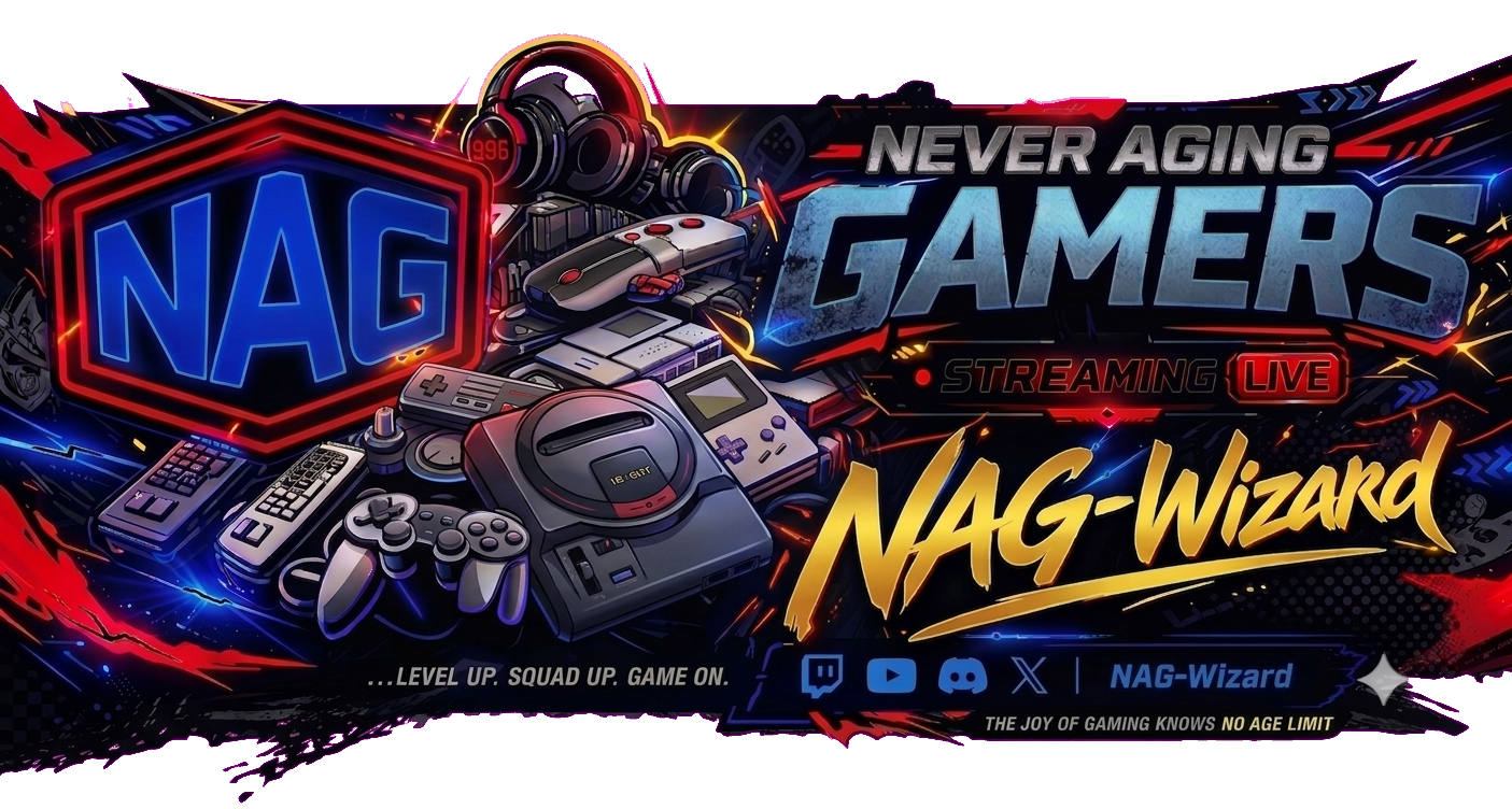 NAG-Wizard — Never Aging Gamers. Level up. Squad up. Game on.